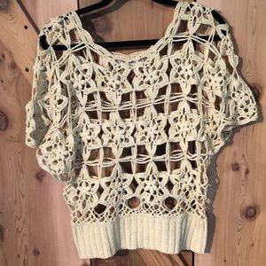 Anthropologie crocheted sweater